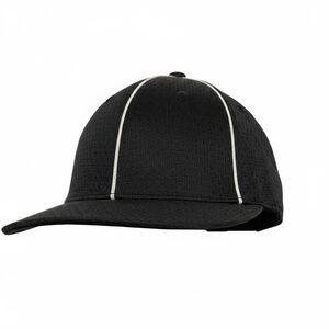 Plain Black and White Hat